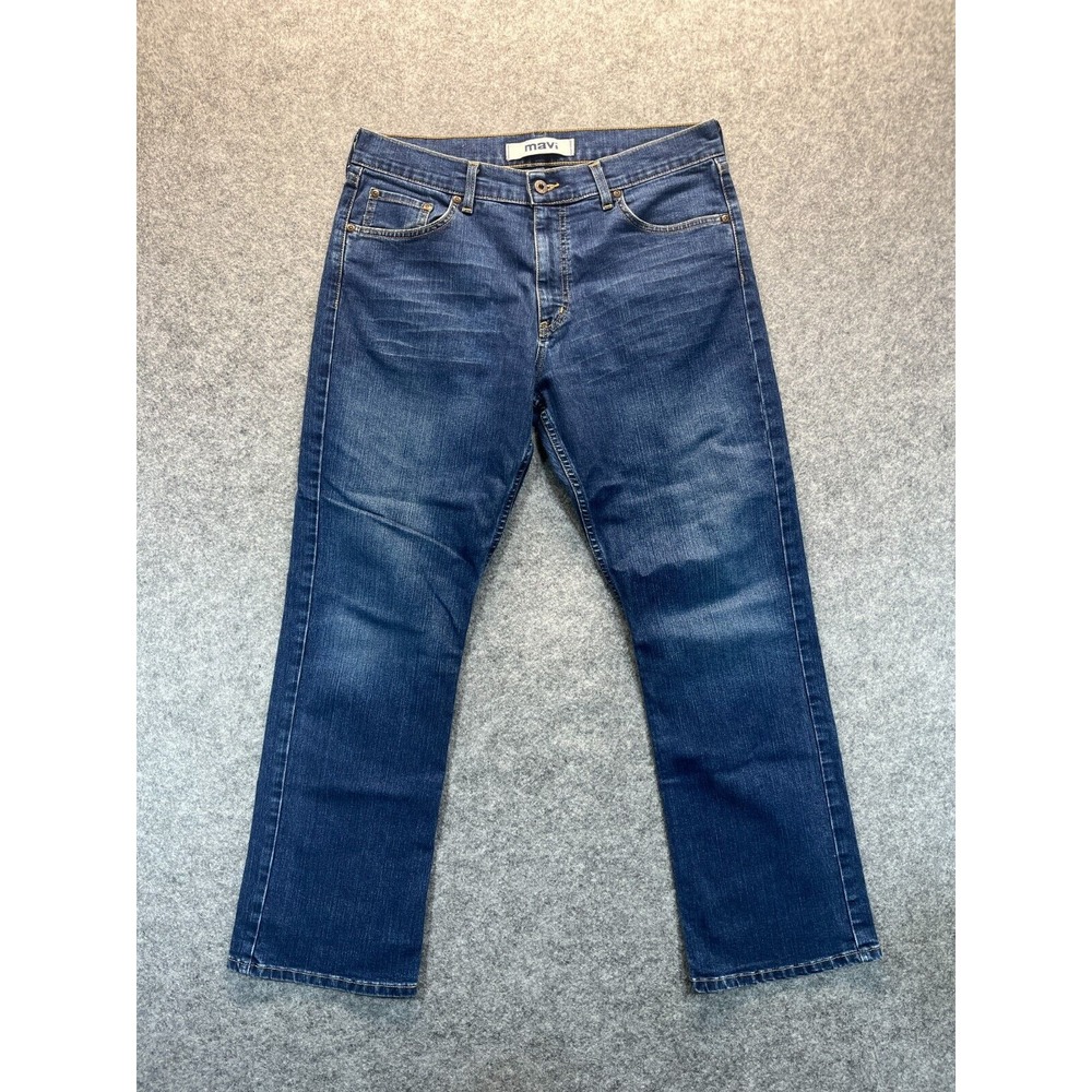 Mavi Jeans Men's 33x30 Matt Bootcut Low Rise‎ Blue Stretch Denim